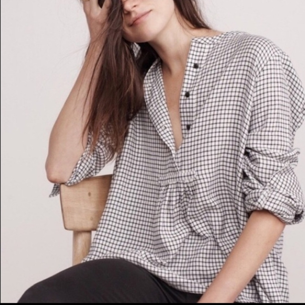Madewell Market Popover Shirt Plaid